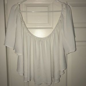 White off the shoulder